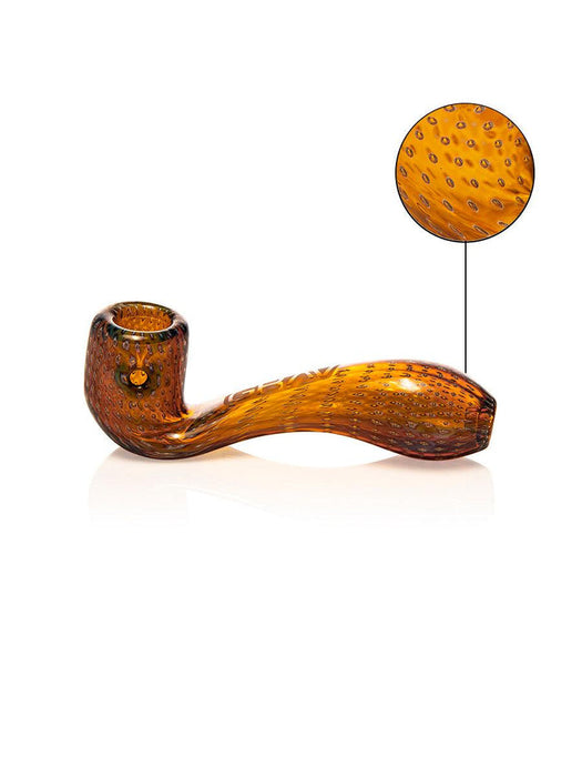 Pipa Grav Labs Mini Sherlock Bubble Trap 4" de Vidrio – Ámbar – Vuelo 420 Smoke Shop México