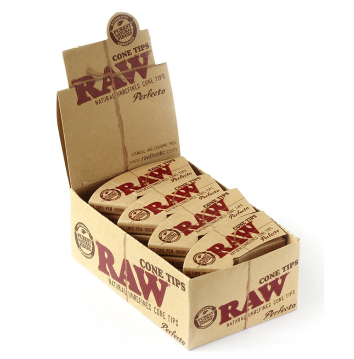 Filtros RAW de Papel para Enrollar (Caja) – Cone Tips Perfecto (Caja 24) – Vuelo 420 Smoke Shop México