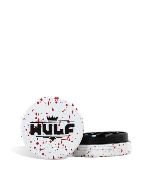 Grinder Wulf 2 Piezas 50mm Splatter – Blanco con Rojo – Vuelo 420 Smoke Shop México