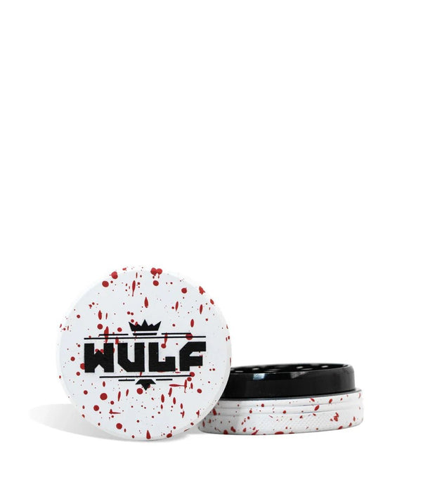 Grinder Wulf 2 Piezas 50mm Splatter – Blanco con Rojo – Vuelo 420 Smoke Shop México