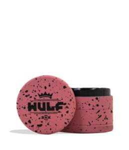 Grinder Wulf 4 Piezas 50mm Splatter – Rosa con Negro – Vuelo 420 Smoke Shop México